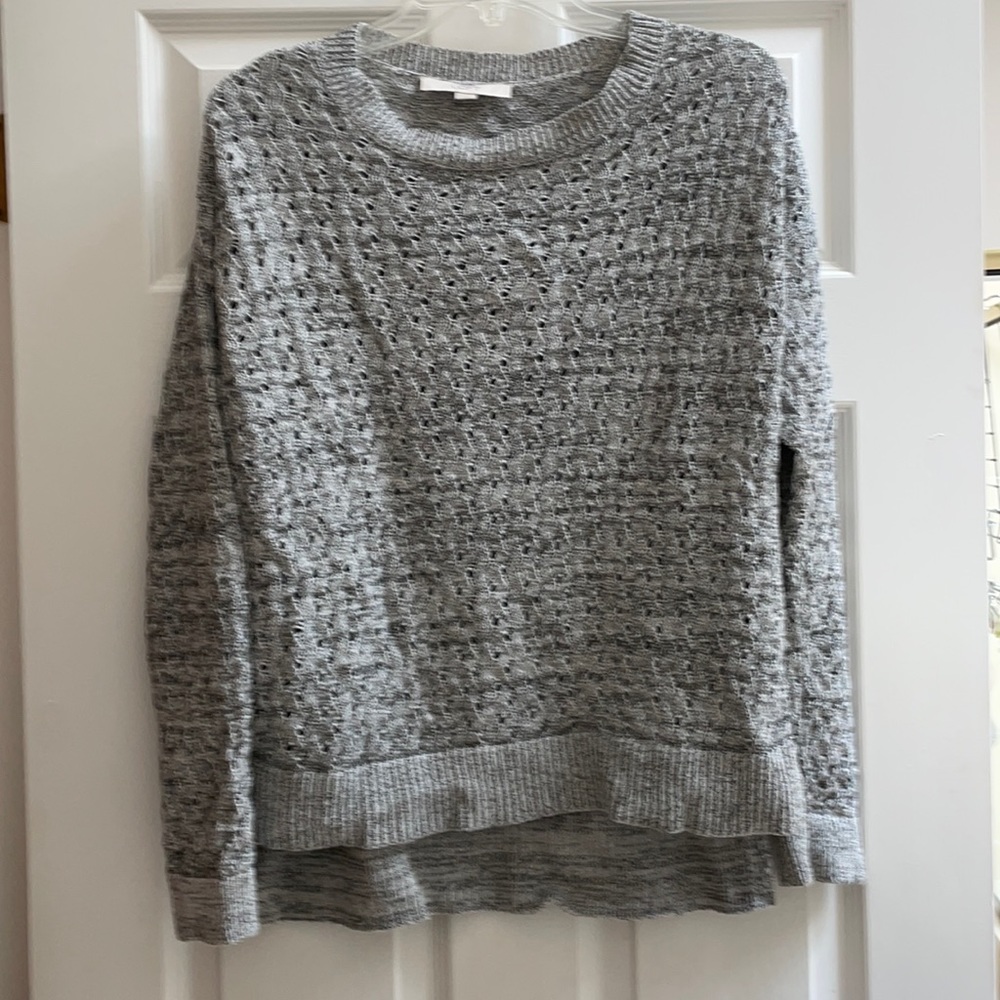 Grey low back sweater from Loft